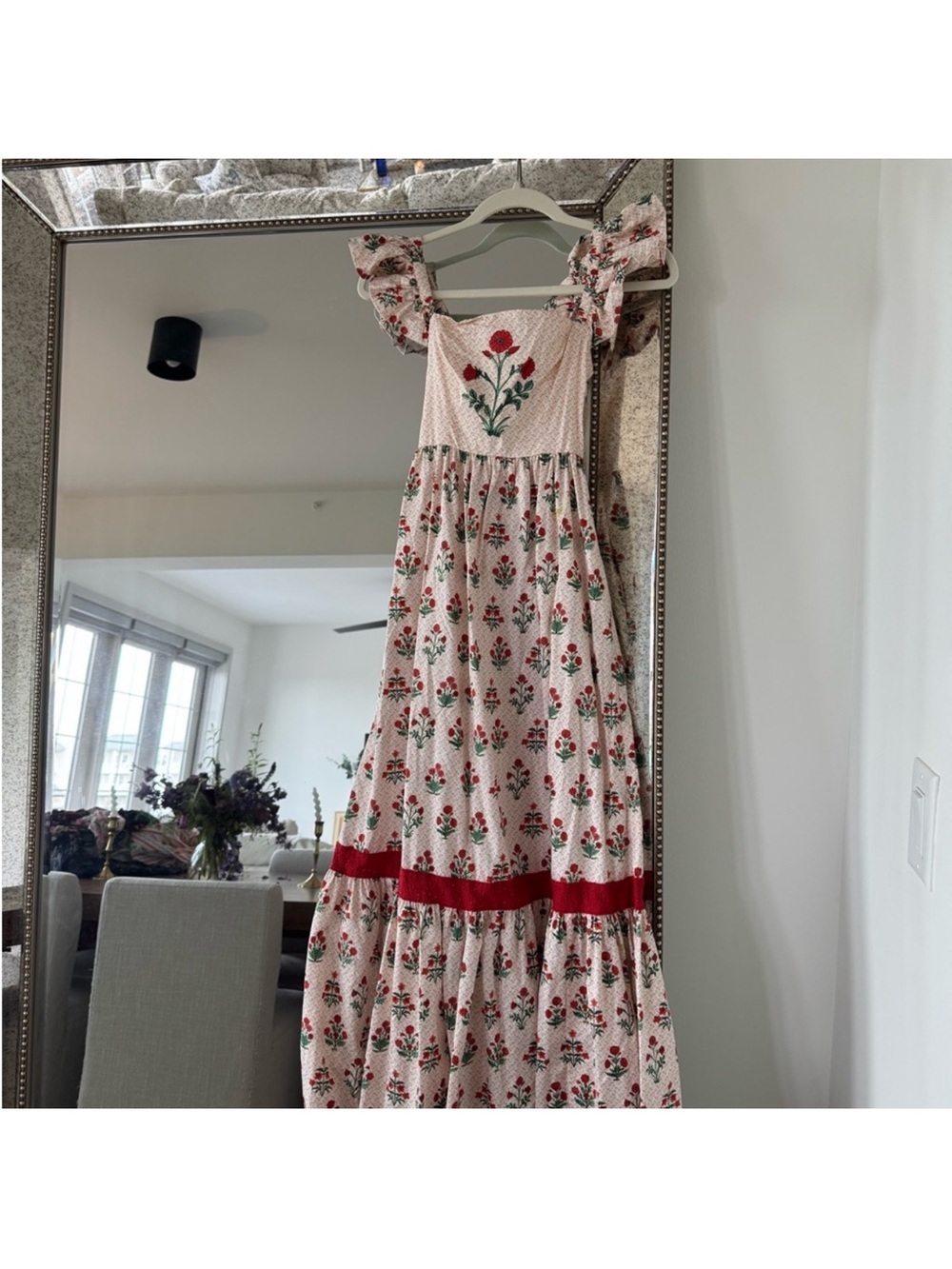 New Without Tags Hill House S Pippa Dress in Poppy Block Print - Picture 3 of 8